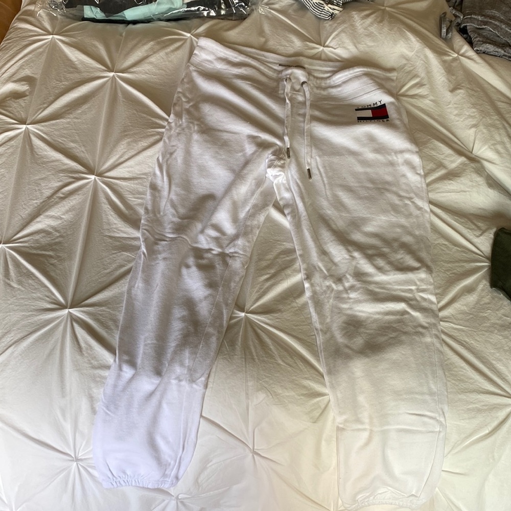 Tommy Hilfiger white sweats